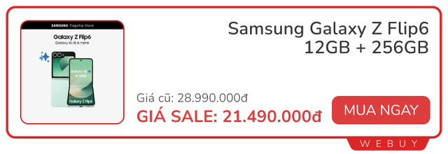 Cuối năm tự thưởng bản thân bằng 5 deal điện thoại xịn giá "ngon": Z Flip6 giảm đến 25%, siêu phẩm nhà Táo chỉ hơn 35 triệu là mua được- Ảnh 4.