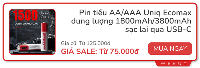 Giáng sinh ở nhà mua đồ giảm giá: Cáp sạc từ tính 100W 69.000đ, pin tiểu sạc lại 75.000đ, giá đỡ điện thoại chống rung giảm 60%...- Ảnh 8.