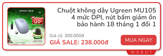 Tai nghe chống ồn 269.000đ, máy hút bụi giảm nửa giá, bộ quà Tết dưới 200.000đ và loạt deal ngày đôi đầu tiên của 2025- Ảnh 1.