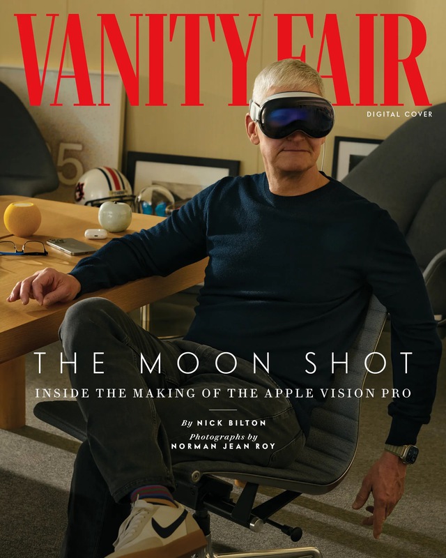 Ra mắt đã lâu nhưng đến hôm nay CEO Apple Tim Cook mới dám đăng ảnh đeo Vision Pro- Ảnh 2.