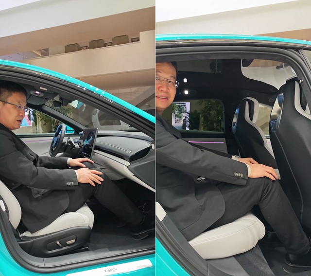 [Video] Xem CEO Xiaomi Lei Jun "flex" mức độ rộng rãi của xe điện SU7: Rộng hơn BMW 5 Series và Tesla Model S, có cả cốp trước lẫn cốp sau- Ảnh 1.