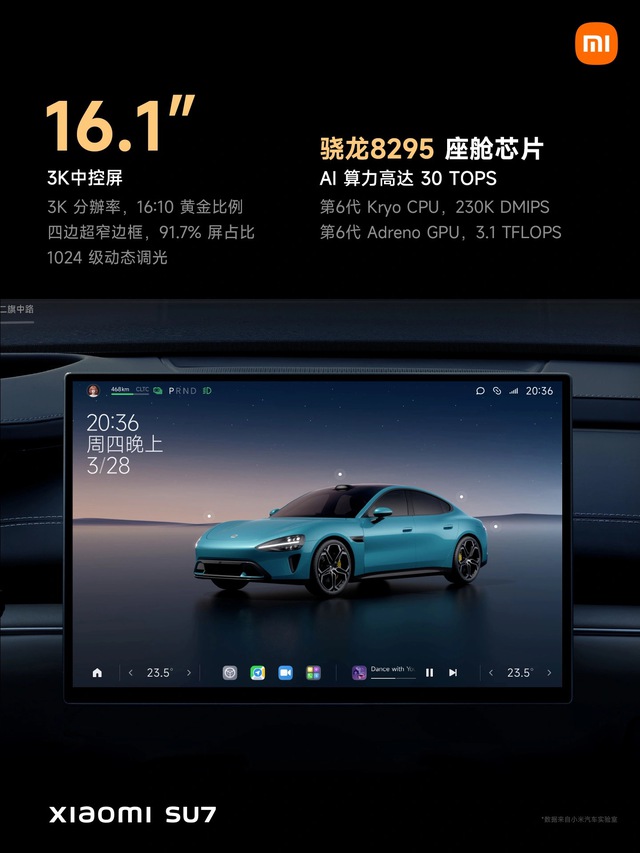 Xe điện Xiaomi SU7 chính thức ra mắt: Trang bị "khủng" nhất phân khúc, giá từ 740 triệu đồng- Ảnh 13.