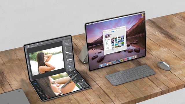 Cuối cùng Apple cũng biết làm gì với công nghệ màn hình gập, một chiếc MacBook "vô tiền khoáng hậu" chưa đối thủ nào làm được- Ảnh 1.