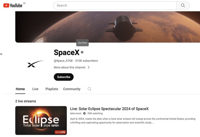 Không chỉ Độ Mixi, hàng loạt kênh YouTube cũng bị hack thành "SpaceX" trong ngày nhật thực- Ảnh 3.