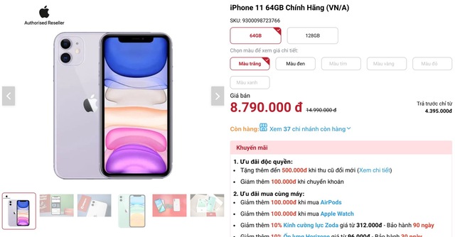 Mẫu iPhone bán chạy nhất Việt Nam đang "sập giá"- Ảnh 1.
