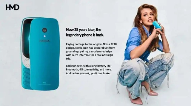 Nokia 3210 (2024) rò rỉ: "Điện thoại cục gạch" huyền thoại trở lại sau 25 năm- Ảnh 1.