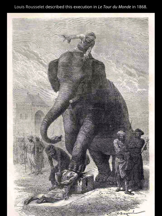 Ở châu Á cổ đại, chết bởi voi là một hình thức hành quyết phổ biến!- Ảnh 1.