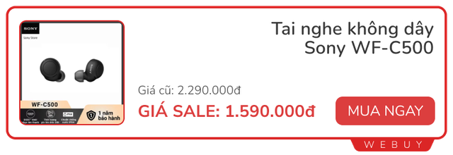 Sale cuối tháng vẫn còn: Lọc không khí Xiaomi giảm 48%, tai nghe Sony giảm 31%, máy pha cà phê chỉ 289.000đ- Ảnh 4.