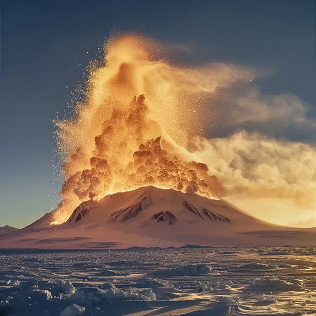 Núi lửa Erebus ở Nam Cực tiếp tục phun trào, các nhà khoa học phát hiện nó đang phun ra một lượng lớn bột vàng- Ảnh 2.