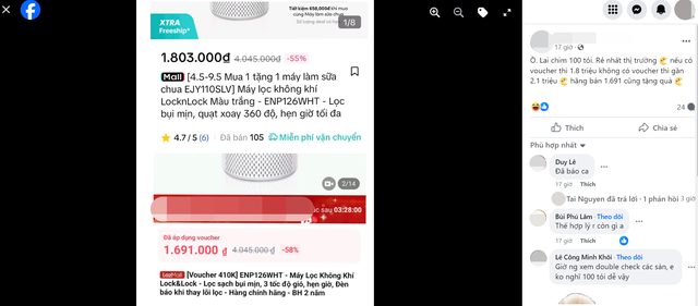 Xem livestream trăm tỷ tưởng mua được deal hời, ai ngờ phát hiện món còn rẻ hơn bán livestream- Ảnh 1.