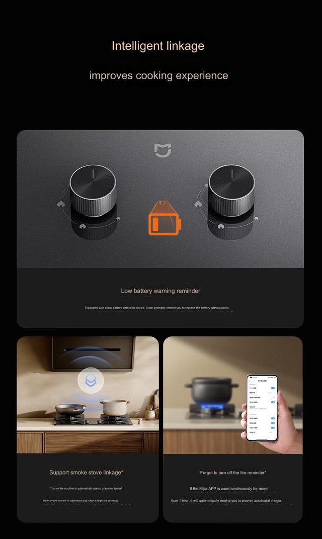 Xiaomi ra mắt bếp gas: Công suất 5200W, nhiều tính năng an toàn, tích hợp với máy hút mùi- Ảnh 7.