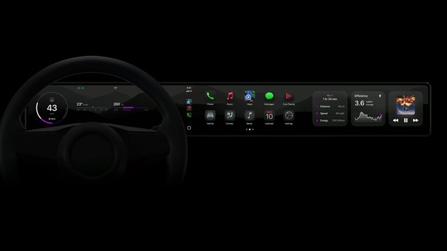 Apple hé lộ giao diện CarPlay mới: Điều khiển điều hòa, tích hợp camera lùi, hỗ trợ xe điện- Ảnh 7.