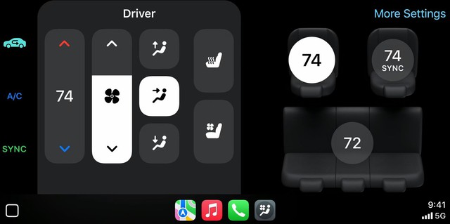 Apple hé lộ giao diện CarPlay mới: Điều khiển điều hòa, tích hợp camera lùi, hỗ trợ xe điện- Ảnh 8.