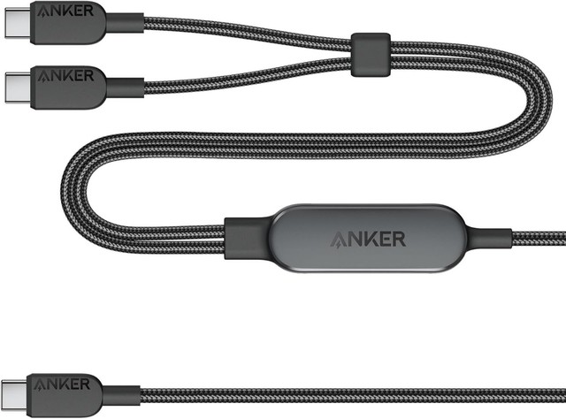 Anker ra mắt cáp sạc USB-C 2 đầu: Sạc hai thiết bị cùng lúc, công suất tối đa tới 140W- Ảnh 1.