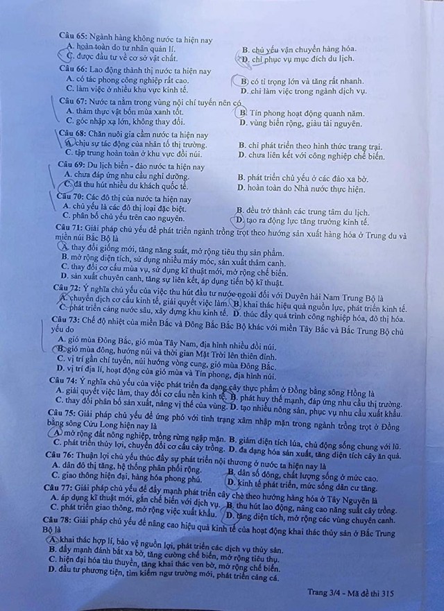 ĐÃ CÓ gợi ý đáp án môn ĐỊA LÝ tốt nghiệp THPT 2024, cập nhật ngay TẠI ĐÂY - Ảnh 4.