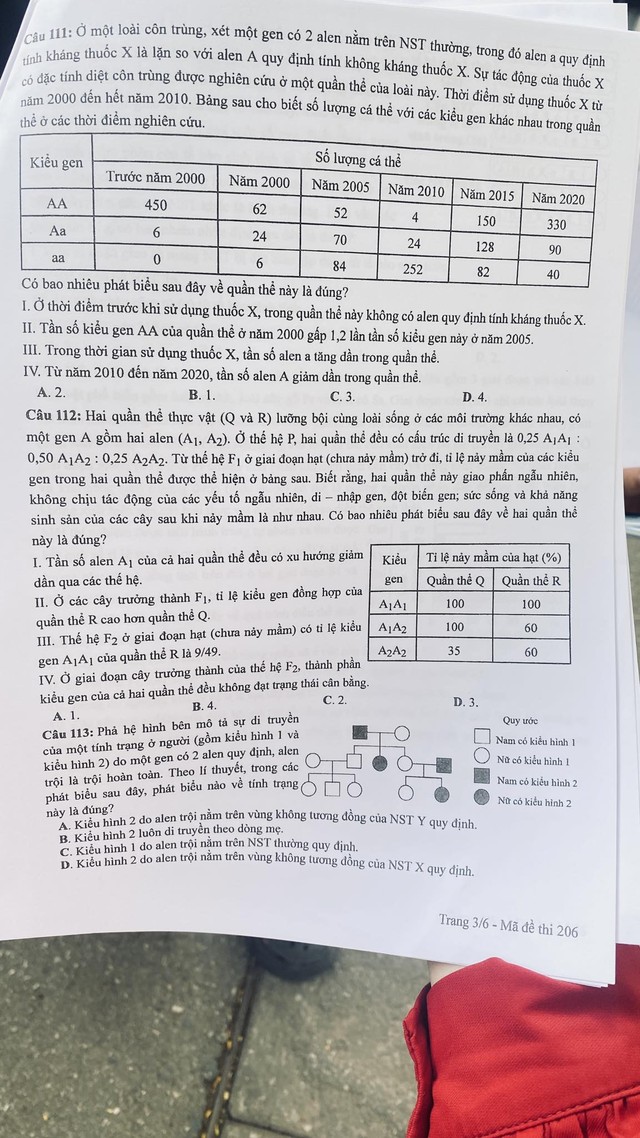 ĐÃ CÓ gợi ý đáp án môn SINH HỌC tốt nghiệp THPT 2024, cập nhật ngay TẠI ĐÂY - Ảnh 4.