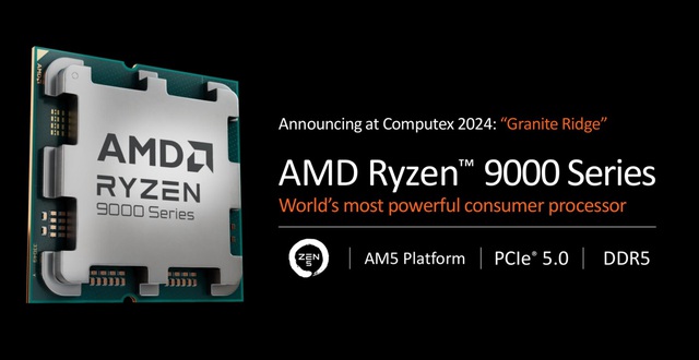AMD ra mắt Ryzen 9000 series dựa trên kiến trúc Zen 5: Hiệu năng làm việc và chơi game cao hơn tới 56% và 23% so với Intel Core i9-14900K- Ảnh 1.