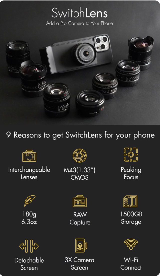 Startup này hồi sinh ý tưởng thất bại của Sony 10 năm trước: Gắn máy ảnh lên lưng điện thoại, cảm biến to, lens "xịn" để chụp đẹp hơn- Ảnh 1.