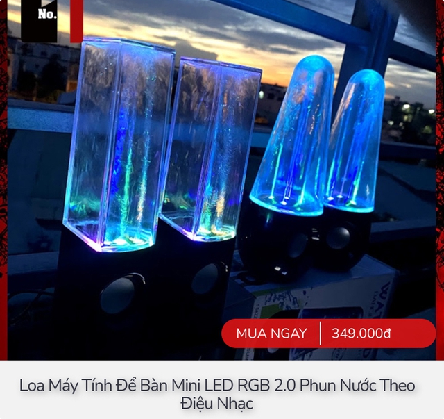 7 mẫu loa phun nước, gắn đèn LED, đế từ tính độc lạ cho góc làm việc thêm “chất”, giá chỉ từ 174.000đ- Ảnh 5.