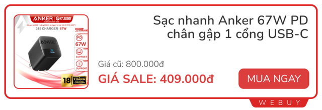 Thêm nhiêu deal xịn ngày đôi: Đồ Xiaomi giảm đến 50%, Galaxy Buds FE chỉ 890.000đ, sạc Anker 67W dưới 400.000đ - Ảnh 10.