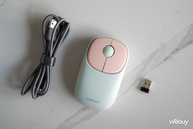 Dùng thử chuột Bluetooth Ugreen: Màu đẹp lạ, nút yên tĩnh, pin 3 tháng, cách cắm sạc người dùng Apple Magic Mouse muốn cũng không có- Ảnh 4.