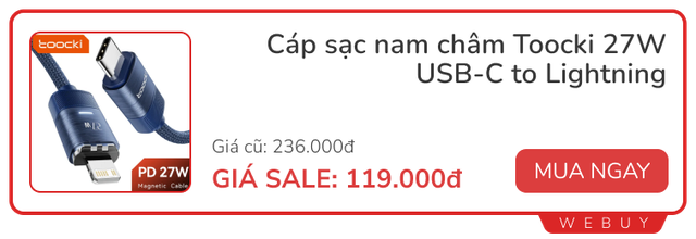 Kickstarter có cáp sạc 100W đầu hút nam châm bán giá hơn nửa triệu, ở Việt Nam có loại Baseus tương tự chỉ từ 253.000đ- Ảnh 10.