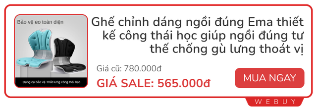 5 mẫu ghế công thái học cho người hay đau lưng, mỏi cổ đang giảm giá kịch sàn gần 50%- Ảnh 7.