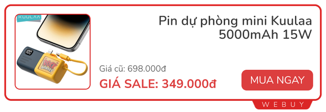 Săn sale phụ kiện Back to School: Tai nghe chống ồn từ 200k, cáp sạc 2 đầu 32k, củ sạc nhanh 20W chỉ 66k...- Ảnh 7.