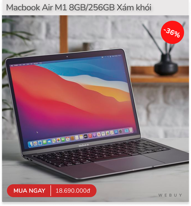 Đồ điện tử sale "tới bến" dịp 8/8: Macbook Air M1 giảm 35%, Z Fold6 giảm đến 6 triệu, tai nghe chống ồn Anker giảm 40%...- Ảnh 1.