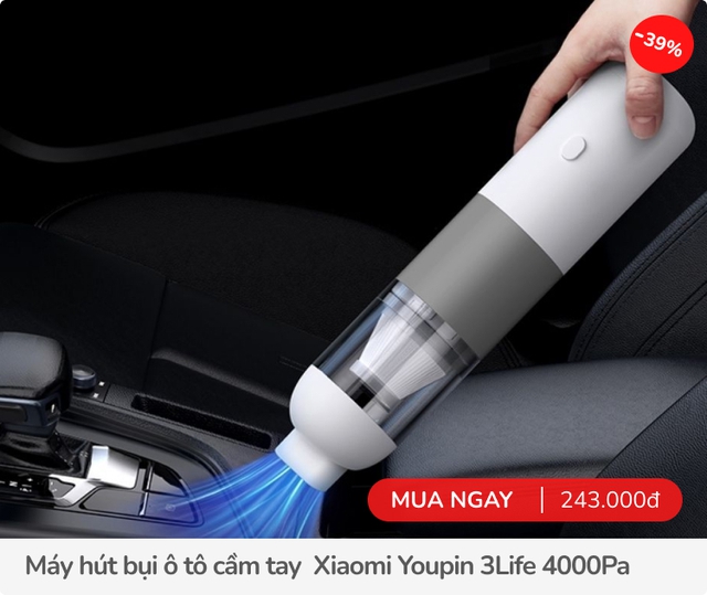 5 món phụ kiện ô tô đang sale to lên tới 53%: Giá đỡ điện thoại, Tẩu sạc, Máy hút bụi...- Ảnh 6.