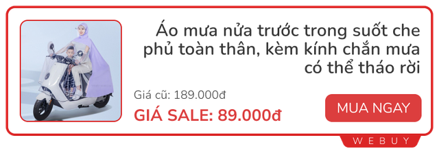 Tranh thủ săn đồ dùng thiết thực cho mùa mưa đang sale rẻ: Ô, áo mưa, Xịt chống bám nước... - Ảnh 2.