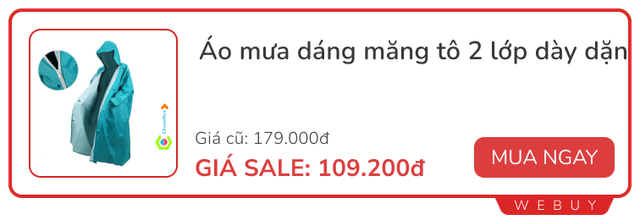 Tranh thủ săn đồ dùng thiết thực cho mùa mưa đang sale rẻ: Ô, áo mưa, Xịt chống bám nước... - Ảnh 1.