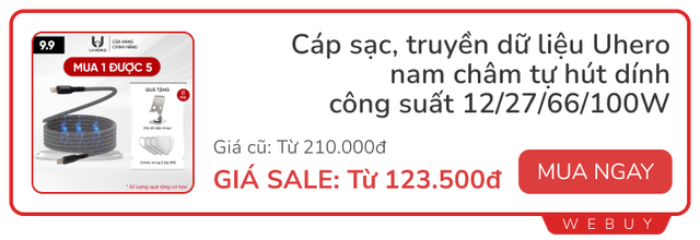 Hậu 9/9 vẫn còn nhiều deal: Cáp sạc đôi 45.000đ, tai nghe chống ồn Honor chỉ 348.000đ, sấy giày Xiaomi giảm 42%...- Ảnh 3.