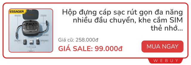 Hậu 9/9 vẫn còn nhiều deal: Cáp sạc đôi 45.000đ, tai nghe chống ồn Honor chỉ 348.000đ, sấy giày Xiaomi giảm 42%...- Ảnh 4.