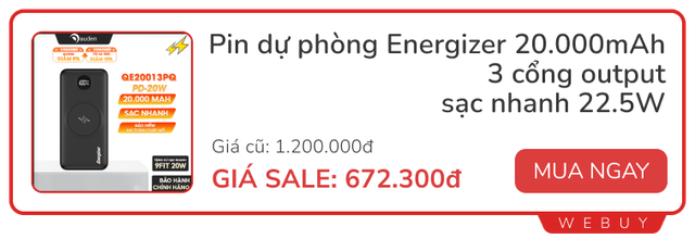 Hậu 9/9 vẫn còn nhiều deal: Cáp sạc đôi 45.000đ, tai nghe chống ồn Honor chỉ 348.000đ, sấy giày Xiaomi giảm 42%...- Ảnh 5.