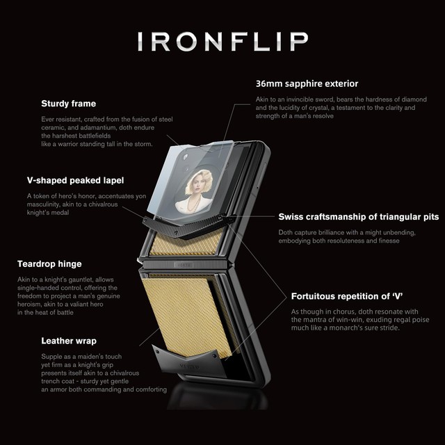 Vertu cũng có điện thoại gập: Cấu hình lỗi thời nhưng thiết kế siêu bền, 2 chip, 3 hệ điều hành bảo mật, giá cao nhất ngang Vinfast VF3- Ảnh 3. Vertu cũng có điện thoại gập: Cấu hình lỗi thời nhưng thiết kế siêu bền, 2 chip, 3 hệ điều hành bảo mật, giá cao nhất ngang Vinfast VF3- Ảnh 3.