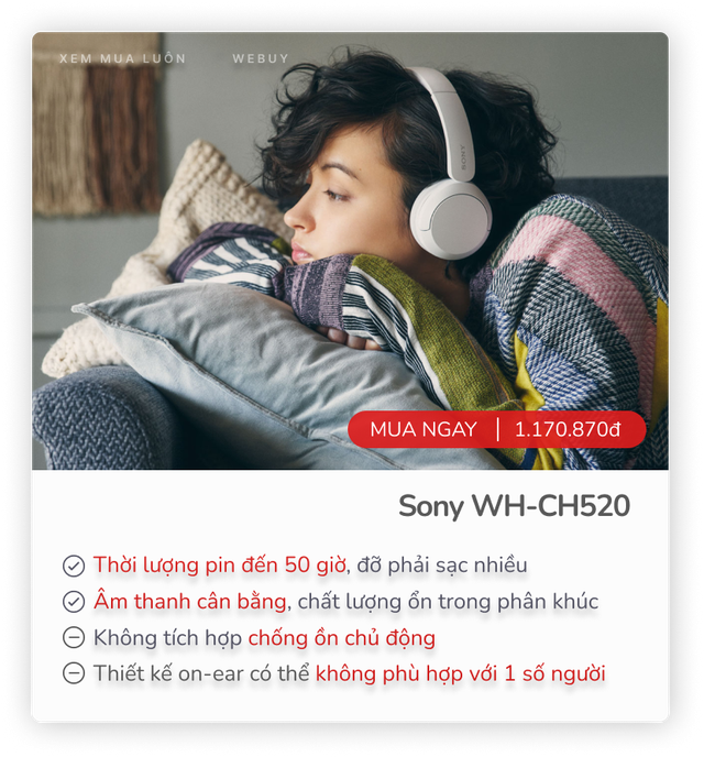 8 tai nghe không dây chụp tai tốt nhất 2024: Đồ Sony 4 năm tuổi vẫn được khen toàn diện, Bose chống ồn "đỉnh" chưa ai bằng- Ảnh 2.