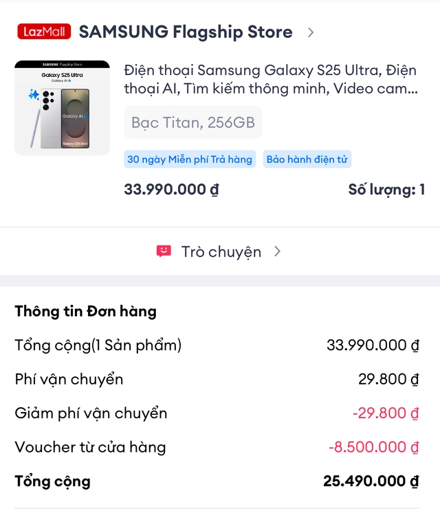 Samsung chơi "khô máu": Sale "sập sàn" Galaxy S25 Ultra chỉ còn hơn 25 triệu đồng, bản thường cũng chỉ 15,99 triệu đồng- Ảnh 4.