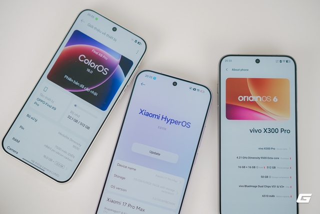 "Đo dáng" 3 siêu phẩm: Xiaomi 17 Pro Max, vivo X300 Pro và OPPO Find X9 Pro - mỗi máy đẹp một kiểu, bạn chọn máy nào?- Ảnh 13. "Đo dáng" 3 siêu phẩm: Xiaomi 17 Pro Max, vivo X300 Pro và OPPO Find X9 Pro - mỗi máy đẹp một kiểu, bạn chọn máy nào?- Ảnh 13.