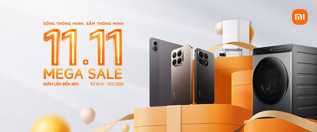 Sắm loạt đồ công nghệ Xiaomi giảm tới 20% dịp sale 11/11 - Ảnh 1.