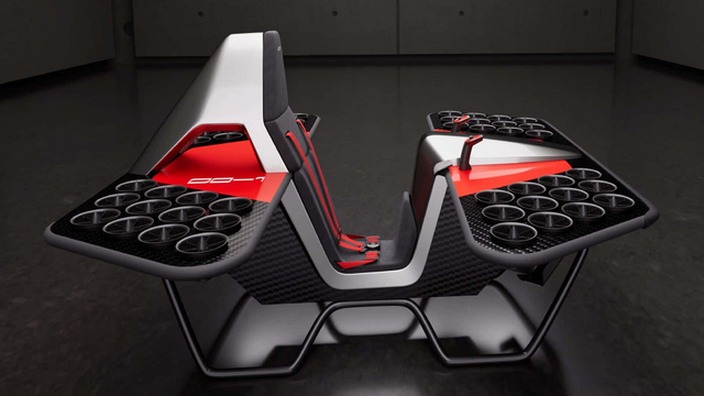 Đây là chiếc mô tô bay được chế tạo từ 48 động cơ phản lực thu nhỏ và bạn có thể mua trước với 990 USD - Ảnh 1.