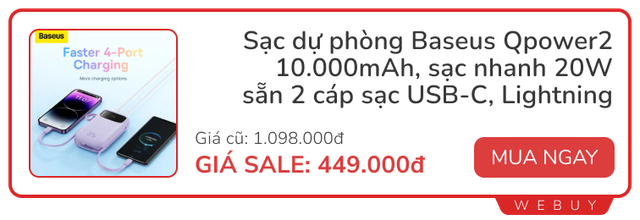 Canh sẵn deal ngày đôi 3/3: Tai nghe chống ồn Sony giảm tiền triệu, Redmi Buds 6 Play 290.000đ, sạc dự phòng Baseus -59%- Ảnh 1.