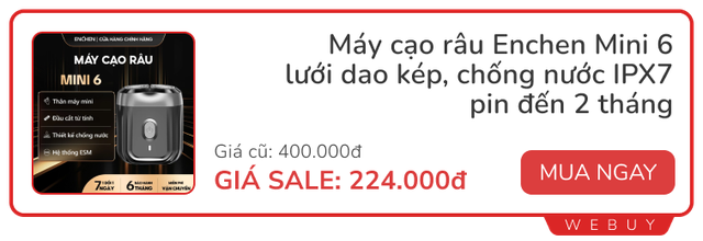 Sale giữa tháng 3: Đèn cảm ứng Xiaomi giảm nửa giá, smarttag Hoco, máy cạo râu Enchen mini chỉ từ 200.000đ- Ảnh 9.