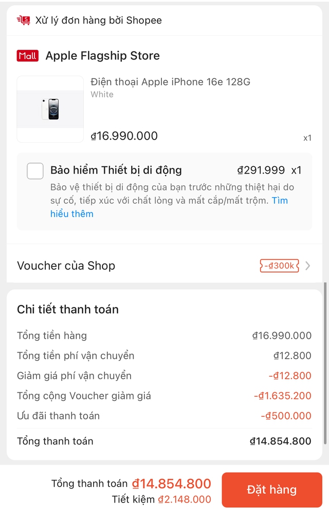 Săn sale iPhone 16e: Giá "rẻ" chỉ hơn 14 triệu đồng lại còn được hoàn xu tới 200.000 đồng- Ảnh 2.