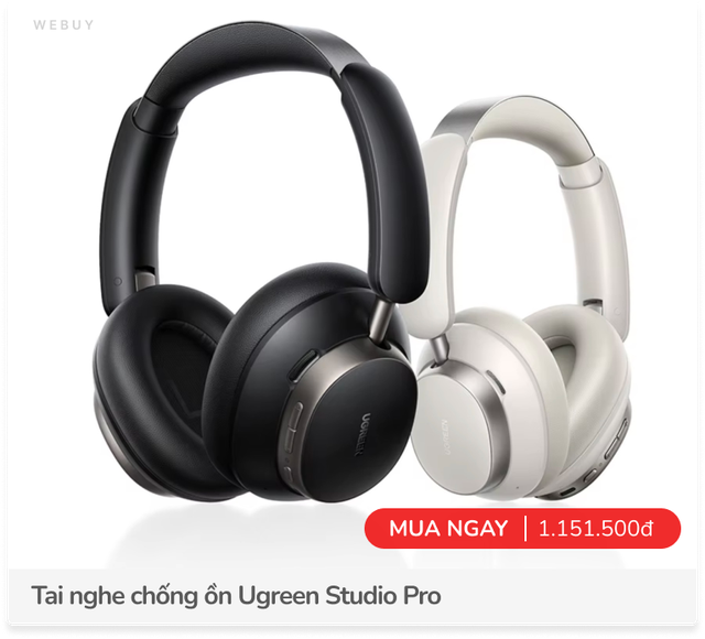 Tai nghe Ugreen Studio Pro: Giá tầm 1 triệu mà có driver kép, chống ồn chủ động, Hi-Res Audio, pin 120 giờ- Ảnh 7.