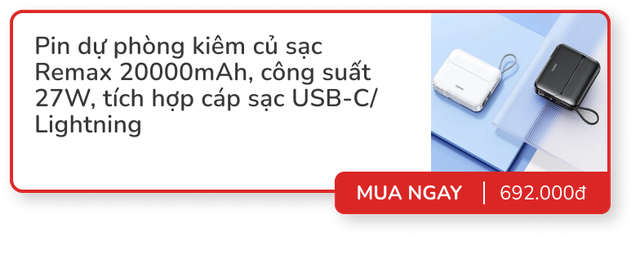 Top pin dự phòng kiêm củ sạc dùng tiện nghi: Nhiều mẫu từ Anker, Baseus, Remax... giảm đến vài chục %- Ảnh 5.