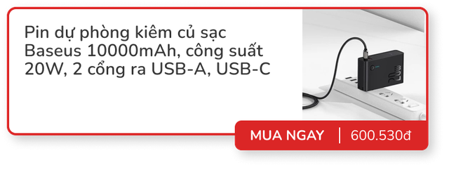 Top pin dự phòng kiêm củ sạc dùng tiện nghi: Nhiều mẫu từ Anker, Baseus, Remax... giảm đến vài chục %- Ảnh 8.
