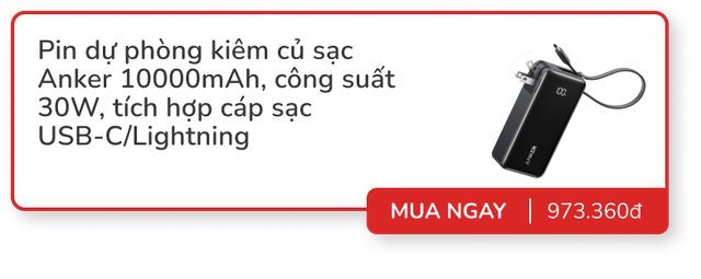 Top pin dự phòng kiêm củ sạc dùng tiện nghi: Nhiều mẫu từ Anker, Baseus, Remax... giảm đến vài chục %- Ảnh 9.