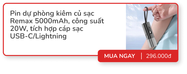 Top pin dự phòng kiêm củ sạc dùng tiện nghi: Nhiều mẫu từ Anker, Baseus, Remax... giảm đến vài chục %- Ảnh 3.
