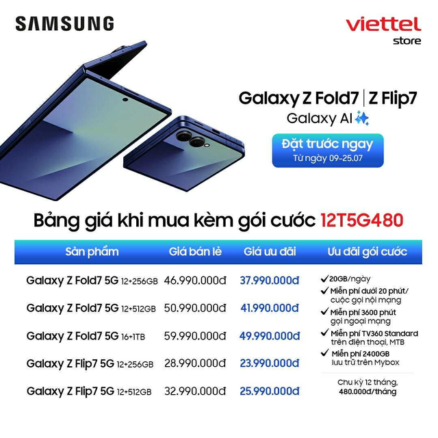 Đây là giá bán chính hãng Galaxy Z Fold7, Flip7 và Flip7 FE tại Việt Nam: Chỉ từ 22,99 triệu, dự đoán sẽ cháy hàng!- Ảnh 4. Đây là giá bán chính hãng Galaxy Z Fold7, Flip7 và Flip7 FE tại Việt Nam: Chỉ từ 22,99 triệu, dự đoán sẽ cháy hàng!- Ảnh 4.